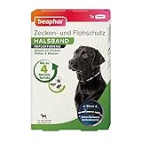beaphar Zecken- & Flohschutz Halsband für Hunde | Zeckenschutz für Hunde | Reflektierendes Halsband gegen Zecken & Flöhe | Wasserfest | 1 STK