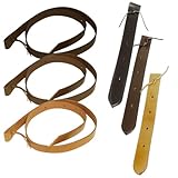 PFIFF 004334 Tie-Strap, Sattelgurt, Westernsattelgurt, Westernsattel, Westernreiten, Leder, braun, ca. 180 x 3,5cm