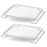 2 Stück Ofengitter für gleichmäßiges Backen und Kühlen, tragbare Grillgitter, Korb, Küchengeräte