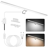 NIORSUN Spiegelleuchte Bad LED 18W 80cm, Zweifarbige Temperatur 4000K 6000K, 2000LM, IP44 Wasserdicht Badezimmer Lampe Wand, für Wandbeleuchtung und Spiegel Beleuchtung, Spiegellampe Badezimmer