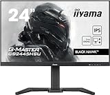 iiyama G-MASTER Black Hawk GB2445HSU-B1 60,5cm 24' IPS LED Gaming Monitor Full-HD 100Hz HDMI DP USB2.0 1ms FreeSync Höhenverstellung Pivot schwarz