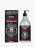 LORENTI TOKYO & SEOUL Barber Anti-Hairloss Shampoo Men 1000ml | Anti-Haarverlust Shampoo | Effektiv gegen Haarausfall | Stärkend, Regenerierend, Wachstumsfördernd | Shampoo für Männer