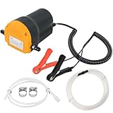 TONZACK Ölwechselpumpen-Extraktor,Dieselpumpe Ölpumpe12V 80W,Dieselpumpe Kraftstoffpumpen,Kraftstoff-Umfüllpumpe mit Rohren Für Auto, Motorrad, Boot, LKW(Pumpen Sie kein Wasser, Benzin)