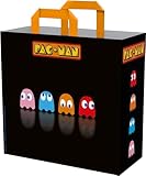 Konix Pac-Man Einkaufstasche 40 x 45 x 20 cm - Recyceltes Material - Schwarz