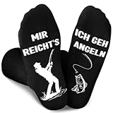Leboria Angler Geschenke für Männer - Antirutschsocken Herren mit Mir Reicht's Ich Geh Angeln, Geschenke für Angler, Angeln Geschenk für Männer Weihnachten Geburtstag Vatertag Valentinstag