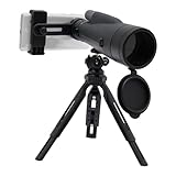 Monokular Teleskop Monoculare Vogelbeobachtungsbrillen mit Metall Stativ Tragbares Fernrohr 12-36X Vergrößerung Telescope, für Vielzahl von Outdoor-Aktivitäten, Dunkelgrün