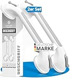 LECURE® Haltegriff Dusche [ohne Bohren] - Extra starker Dusch- & Badewannengriff mit Saugnapf - Ideal für Senioren und Menschen mit körperlichen Einschränkungen [110 kg Tragkraft]