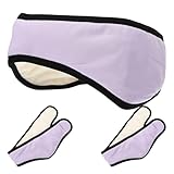 VALICLUD 3 Stück Schlaf-Ohrenschützer, Geräuschreduzierung, Ohrabdeckungen, Schlafaugenmaske, Ohrenwärmer, Stirnbänder für Männer und Frauen, Schlafen, Yoga, Flugreisen