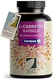 L-Carnitin Kapseln 150x - L-Carnitin hochdosiert mit 2000 mg L-Carnitin aus 100% Carnipure® Carnitin - reines L-Carnitin in Premium-Qualität - ohne unerwünschte Zusätze - laborgeprüft und 100% vegan