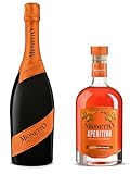 MIONETTO SPRITZ | MIONETTO Aperitivo (1 x 0,5l) und Prosecco Spumante DOC Treviso Brut (1 x 0,75l) | Ein erfrischender Spritz mit bittersüßem Geschmack nach Orangen, Citrus und ausgewählten Botanicals