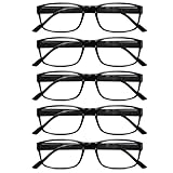 Gaoye 5 pack Lesebrillen herren/damen mit blaulichtfilter Brille Lesehilfe für Damen Herren