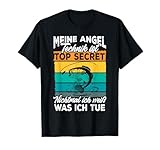 Lustiges Angeln Meine Angel Technik Ist Top Secret Fischen T-Shirt