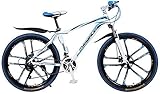 26 Zoll Mountainbike Doppelfederung, 21 Gänge, Gleitscheibenbremsen – ideal für Erwachsene & Studenten, perfekt für Schule und Outdoor-Abenteuer