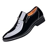 Battnot Herren Anzugschuhe Business Schuhe Herren Anzugschuhe Schwarz Leder Schnürhalbschuhe Klassischer Derby Oxford Hochzeit Schuhe Schnürschuh Lederschuhe Formal Shoes Klassischer Lackschuhe