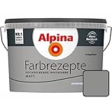 Alpina Farbrezepte Innenfarbe – Stadtgeflüster matt – Wandfarben für einzigartige Farbwirkungen und Raumstimmungen – atmungsaktiv, tropfgehemmt und strapazierfähig – 2,5L
