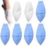 7Pcs Anziehhilfe für Kompressionsstrümpfe mit Offener Spitze Anziehhilfen Stützstrumpf Anziehhilfe Offene Zehen Kompressionssocken für ältere Menschen Behinderte&Schwangere (Blau,Weiß)