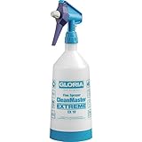 GLORIA Feinsprüher CleanMaster EXTREME EX 10 | Sprühflasche zur Reinigung und Desinfektion | Kompakter 1 L Handsprüher | Für Mittel mit pH-Wert 4-11 | Ölfest