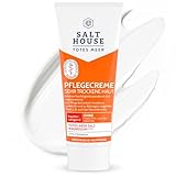 SALTHOUSE Totes Meer Pflegecreme bei extrem trockener, gereizter Haut - Creme mit Totes Meer Mineralien, Totes Meer Magnesium, Urea & Sheabutter wie etwa auch bei Neurodermitis, 75 ml