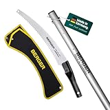 BERGER ArboRapid Set 75208 | Stangen Astsäge für Profis | Aluminium Stangensäge 3,50 m Arbeitshöhe | Hochentaster aus Aluminium | Baumsäge inkl. Tasche & Aufsatzsäge | Gartenwerkzeug Baumpflege