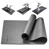 PROIRON Schwerlastbereich Bodenschutzmatte Fitnessgerät, Fitness 8mm Dicke, Laufband Matte Schutzmatten, Matten Fitnessraum Bodenmatte Unterlegmatte für Crosstrainer - auch als Yoga Matte
