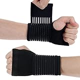 ACWOO Handgelenkstütze, 2 Stück Handgelenkbandage, Flexibel-Handgelenkschiene für Karpaltunnel, Einstellbar Klettverschluss Handbandage für Sport und Alltag, Atmungsaktiv wrist wrap für Damen Herren