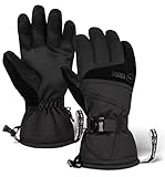 Tough Outdoors Handschuhe Winter Damen Herren - Strapazierfähige warme Handschuhe für Ski Fahrrad Snowboarden – wasserdichte Fahrradhandschuhe Thermohandschuhe Ski Handschuh