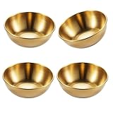 Asukohu Eleganter Soßenteller aus Edelstahl, stapelbare Gewürzschale, Soßen Dip Schalen für einfache Lagerung, korrosionsbeständige Soßenschale