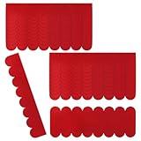 TMZELOA Dachpappe Selbstklebend 21tlg – Wasserdichte Dachschindeln Rot für Vogelhaus, Nistkasten, Hasenstall, Insektenhotel, Gartenhaus – Zuschneidbare Dachziegel Schindeln, Wetterfest & Robust