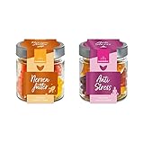 Das perfekte Geschenk gegen Stress - Nervenfutter und Anti Stress im Doppelpack | Geschenk für Prüfung und Schulstart | Nervennahrung | 240g Gummibärchen Set