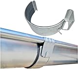 Baumeister.tech Dachrinnenverbinder Rinnenverbinder Verzinkt Dachrinne 6-tlg./333 - Rinnendurchmesser 153 mm