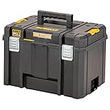 DEWALT TSTAK Tiefe Werkzeugbox VI, DWST83346-1 (44l Volumen, großvolumige Box, kombinierbar mit anderen TSTAK-Boxen, sichere Verwahrung von Elektrowerkzeugen und Handwerkzeugen, IP54), Multi, One size