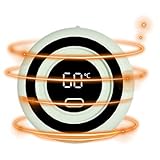 Handwärmer - Wiederaufladbarer Elektrischer Heizer | Handwärmer Beheizter Telefonhalter mit 3 Temperaturen Digitalanzeige | Wiederverwendbarer Taschenwärmer mit Licht für Frauen Männer b