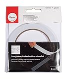 Rayher Hobby 30068000 Spezial-Doppelklebeband, 6 mm, t-bag 20 m, hochtransparent