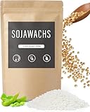BOYUJK Sojawachs für Kerzen 1KG/2KG/5KG, Premium Natürlich Kerzenwachs, 100% Sojawachs für die Kerzenherstellung aus biologischem Anbau, ohne Zusatzstoffe, Harmlos und Rein[ 1kg ]