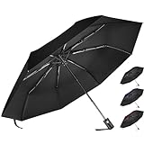 ZUOYOUZ Regenschirm Sturmfest, Kompakter Taschenschirm, Regenschirm Automatik Auf und Zu, Geeignet für Herren und Damen…
