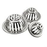 Edelstahl-Dachrinnenschutz mit leicht zu entfernendem Design für bequeme Reinigung (rund 7,6 cm)