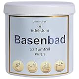 Basenbad basisches Badesalz zur Entgiftung und Entsäuerung, Geschenkidee 750g Basenpulver für Vollbad, Fußbad, Peeling, Luminares Edelstein Basensalze