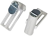 Gardinia 10004205 Universal Klemmträger 2 Stück, Inkl. Inbusschlüssel, Montage ohne Schrauben und Bohren, Weiß, Metall/Kunststoff, Verstellbereich 6-26 mm