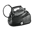 Rowenta Perfect Steam Pro Dampfbügelstation, 2400 W, Dauerdampfmenge 120 g/Min, extra Dampfstoß 430 g/min, Eco-Funktion, 1100 ml abnehmbarer Wassertank, Schwarz, DG8622