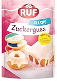 RUF Zuckerguss fertig, sofort einsetzbar, knetbare Zucker-Glasur für Kuchen & Gebäck, Basis Zucker-Glasur zum Einfärben & Aromatisieren, 1 x 150g