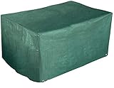 Royal Gardineer Abdeckung Gartenmöbel: Gewebe-Abdeckplane für Gartenbänke, 160 x 80 x 78 cm, 150 g/m² (Gartenbank-Abdeckhaube, Gartenbank-Schutzplane, wasserdicht)