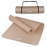 ALPIDEX Yogamatte Extra Dick 1,5 cm Gymnastikmatte 3 Größen E-Book rutschfest Phthalatfrei Fitness Matte Turnen Pilates Sport Physio HIIT Yoga Trainingsmatte Isomatte, Cream, 190 x 80 x 1.5 cm