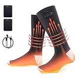 Todeco Beheizbare Socken, Winterheizsocken, Beheizte Socken für Damen Herren, Beheizbare Socken für Winter Camping Jagd Skifahren Reiten