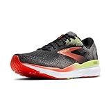 Brooks Herren Ghost 16 Laufschuhe Neutralschuh Black/Mandarin Red/Green - Schwarz 44,5