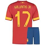 Spanien Fußball Trikot Set Williams - Kinder und Erwachsene - Jungen - Sportsachen - Geschenk - Sport t Shirt - Sportbekleidung - Größe 152