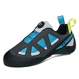 omcam Damen Kletterschuhe, leichte, atmungsaktive, rutschfeste, Boulderschuhe für den Sport,Blau,41 EU