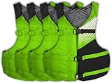 Stohlquist Universal Fit Erwachsene Schwimmweste PFD (4 Pack) Küstenwache zugelassen PFD, Schwimmweste für Männer und Frauen, 24 kg, leichtes Neopren und verstellbar, ideal für Bootfahren, Kajakfahren