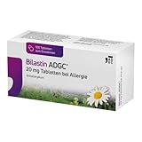 Bilastin ADGC® 100 St - Allergietabletten bei Heuschnupfen - schnell & langanhaltend bis 24 St. wirksam bei allergischem Schnupfen, Nesselsucht(Urtikaria), Juckreiz, Tierhaar- und Hausstauballergie