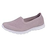 Vital Schuhe Damen Pantolette Atmungsaktive Schnürschuhe für Damen, Flache Freizeitschuhe, Unisex, leichte Arbeitsschuhe, sportliche, atmungsaktive Arbeitsschuhe Damen Schuhe Winter (Purple, 38)