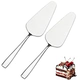 Kucensi Tortenheber Set Edelstahl,2 Stück Kuchenschaufel Edelstahl Poliert Tortenschaufel Kuchenmesser Mit Gezackten Kanten,Tortenmesser Set Für Küchen Restaurants Partys